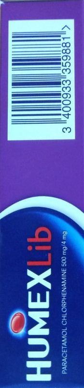 HumexLib Paracétamol Chlorphéniramine